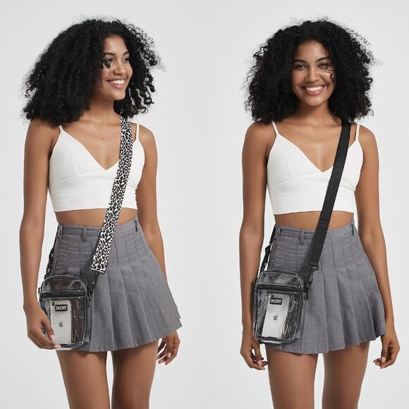 Clear Bag Stadium Approved, TPU Clear Purses Inside Pocket，Crossbody Bag Adjusta - Picture 6 of 6